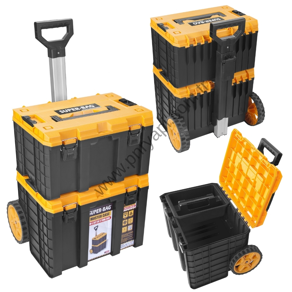 M-L MASTER CASE TEKERLEKL� TAKIM �ANTASI (2'L� SET)