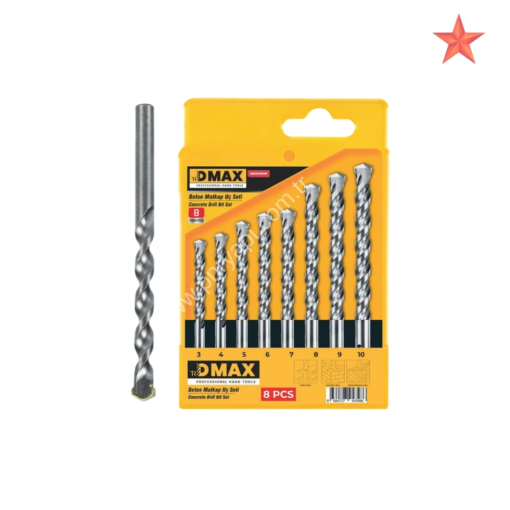 DMAX BETON MATKAP UC SET� 8 PAR�A