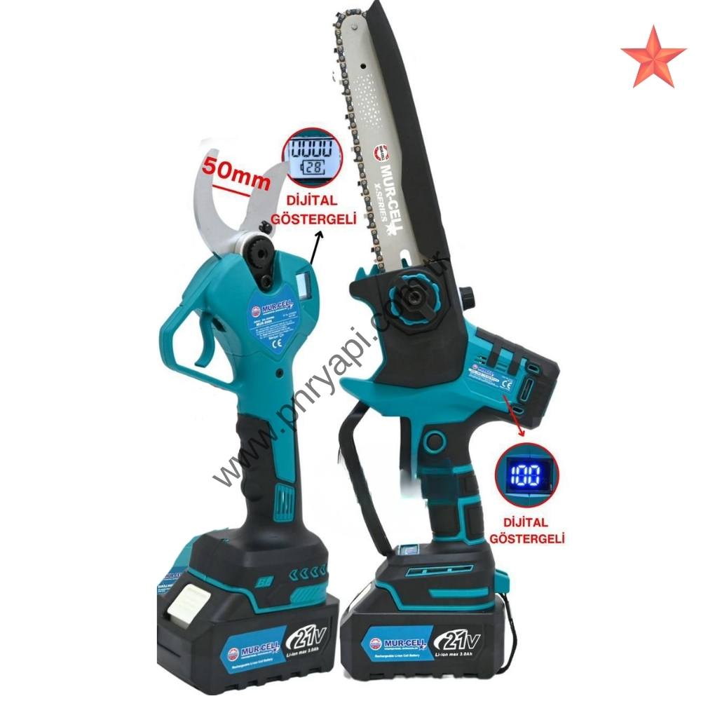 MURCELL �ARJLI 2'L� SET MAV� 50 MM MAKAS+TESTERE G�STERGEL�